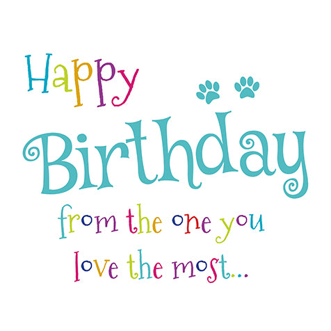 Love the Most Dog Card