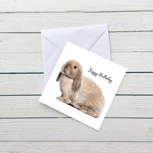Hoppy Birthday Rabbit Card