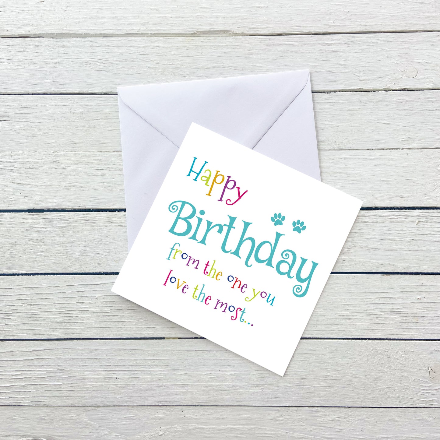 Happy Birthday from the Dog Card